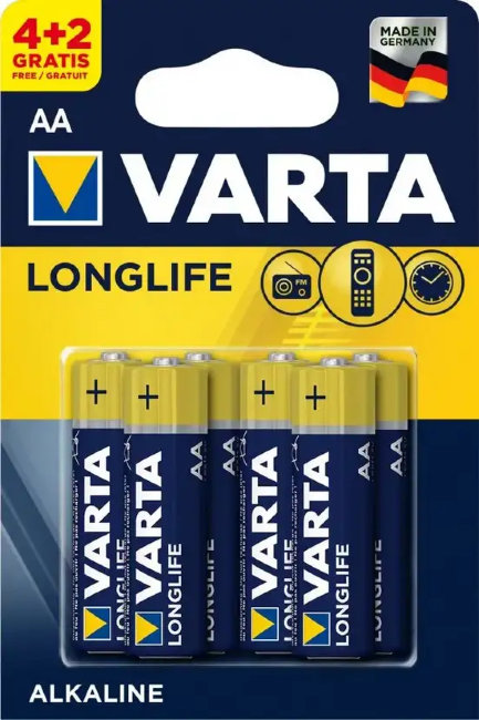 Э\п Varta Longlife LR06 BL6 (4+2)