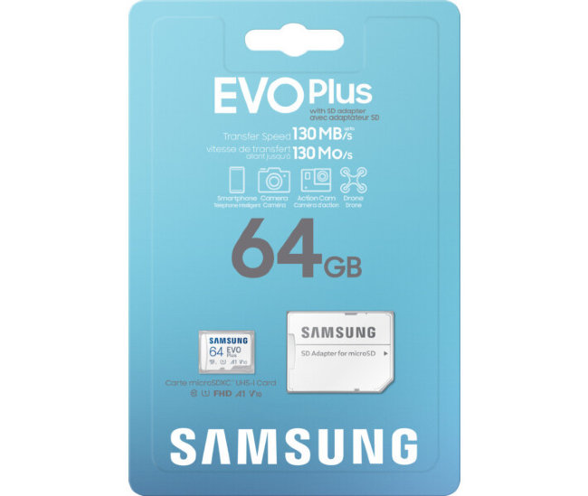 Карта памяти MicroSD Samsung ENDURANCE 64GB Class10 Pro + SD адаптер