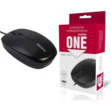 Мышь SB 214 проводная чёрная ONE