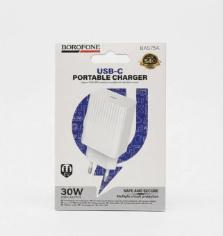 З\У Borofone BAS75A Type-C PD 30W белый