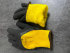 Перчатки облитые -40 чёрное на жёлтом 12пар в упак