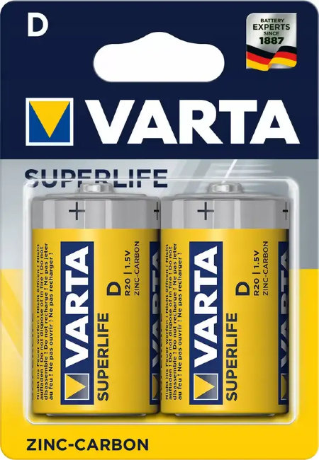 Э\п Varta Superlife R20 BL2 (24)