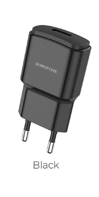 З\У Borofone BA48A 1USB 2.1A чёрный