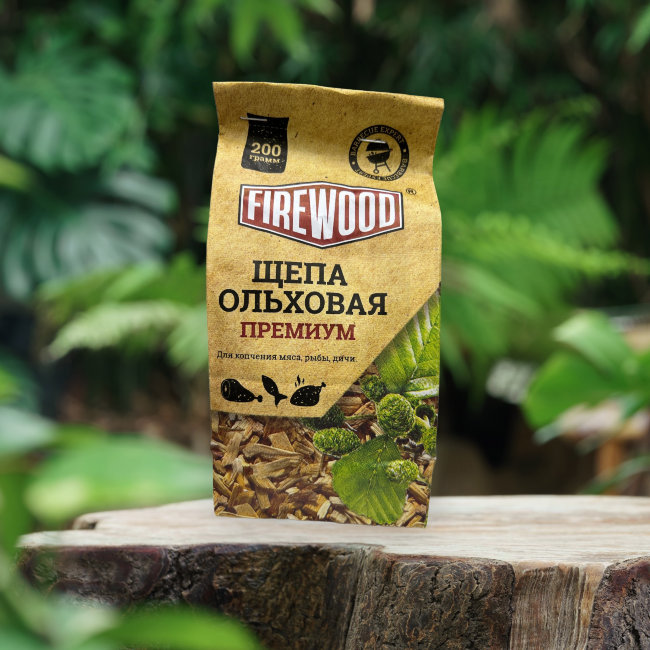 Щепа для копчения ОЛЬХА Fire Wood 200г (24)