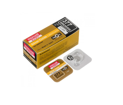 Э\п Maxell 377 SR626 (жёлтая упак) арт.0344