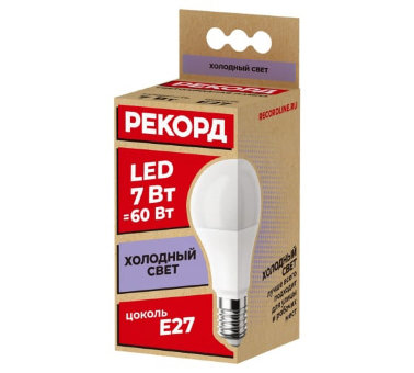 Лампа Рекорд LED P45 7W E14 4000K