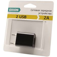 З\У Oxion ACA-009 2A  2USB чёрный