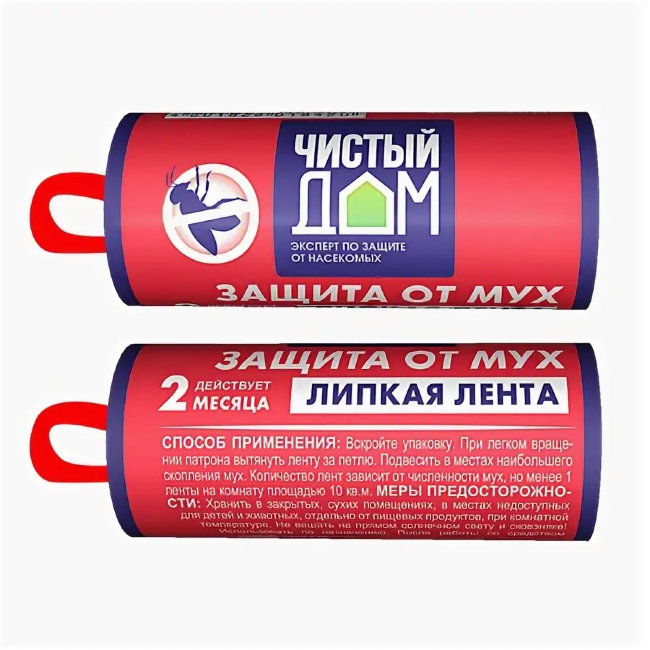 Липучка от мух (Чистый дом) 1шт (120)