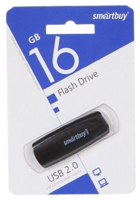 Флешка USB Smartbuy 16GB Scout чёрный