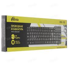 Клавиатура RITMIX RKB-100 чёрная USB проводная