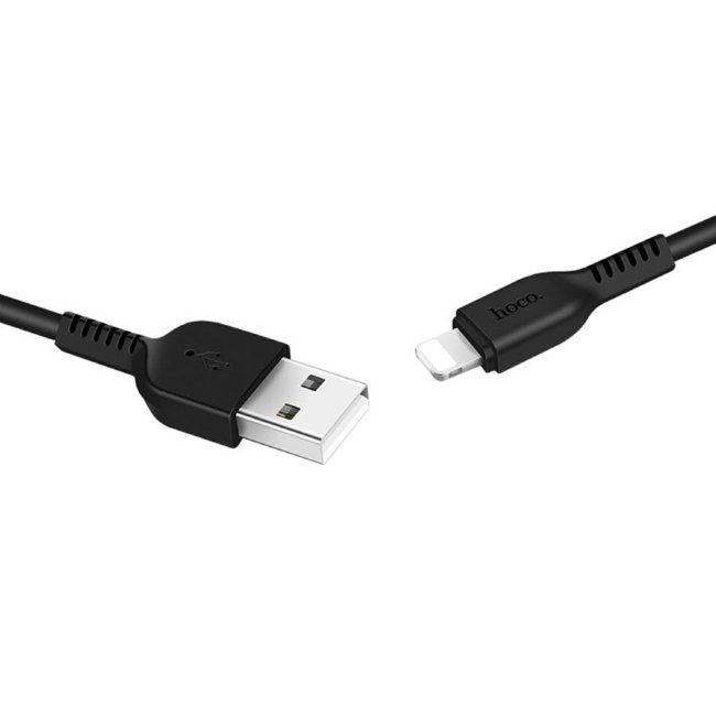Кабель HOCO  Lightning 2м чёрный (X20)