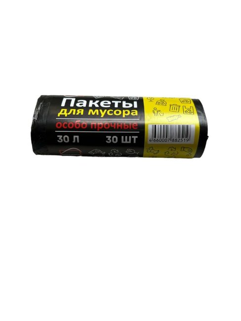 Мешки д\мусора Континент 30л 30шт особо прочные