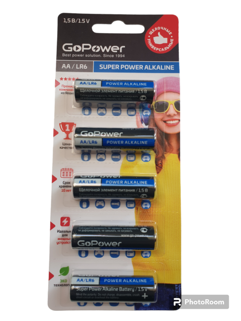 Э\п GoPower LR06 BL5 (5/50/600) отрывной
