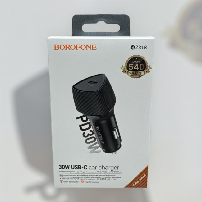 Авто з\у Borofone BZ31 1Type-C 30W чёрный(автомобильная)