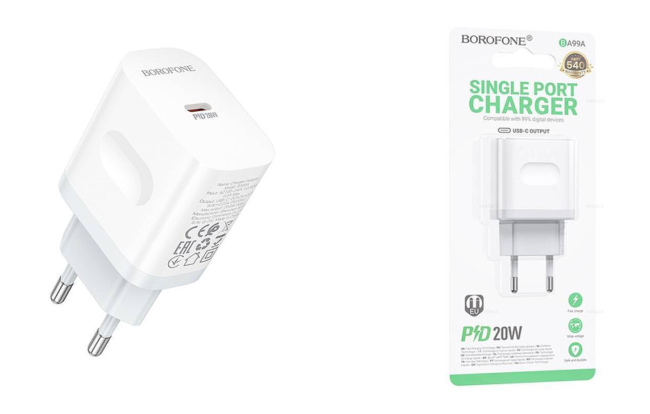 З\У Borofone BA99A 1Type-C 20W белый