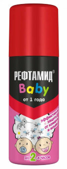 Рефтамид бэби аэрозоль от комаров 100мл от 1 года (15)