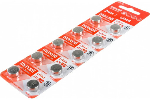 Э\п Maxell G-13 LR44  357  A76 RED (красный)