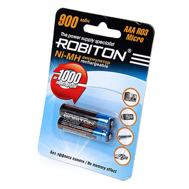 Ак-р Robiton R03 900 mAh (2 бл)