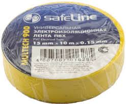 Изолента Safeline 15х10 жёлтый