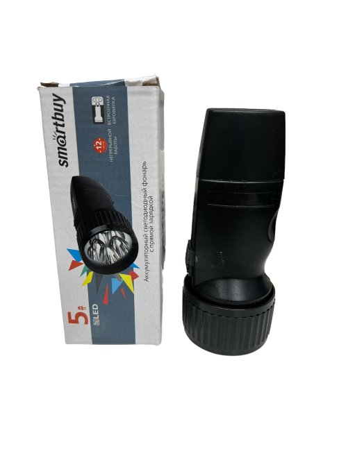 Фонарь SBF-44-B чёрный аккумуляторный 5 LED