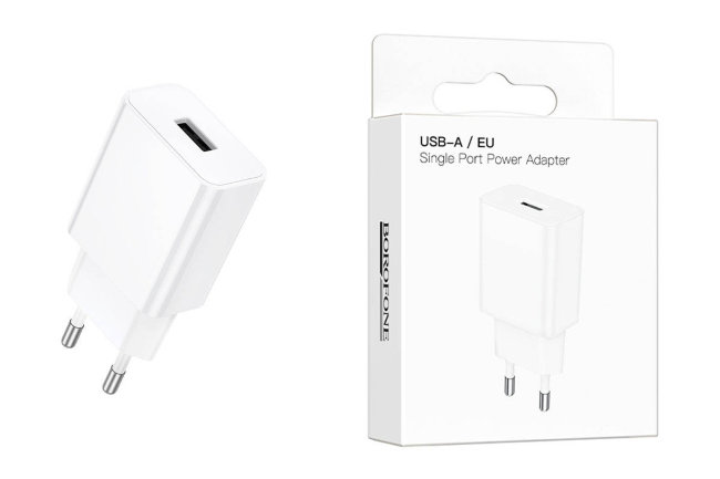 З\У Borofone BA110A 1USB 12W белый