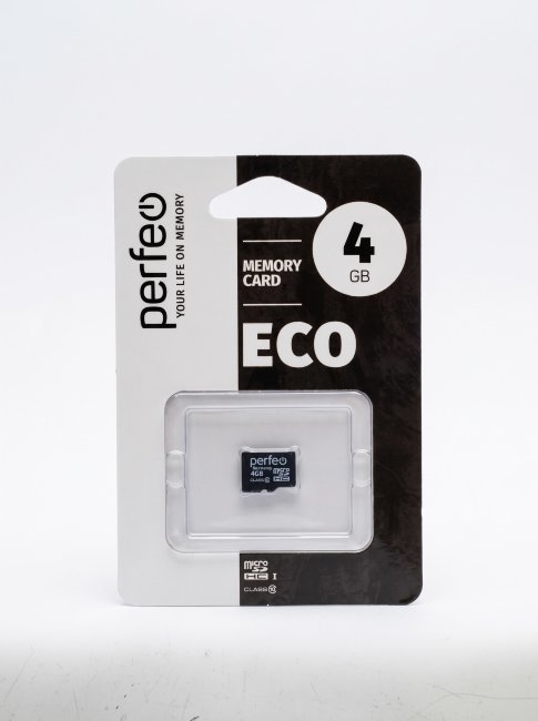 Карта памяти MicroSD Perfeo 4GB Class10 без адаптера
