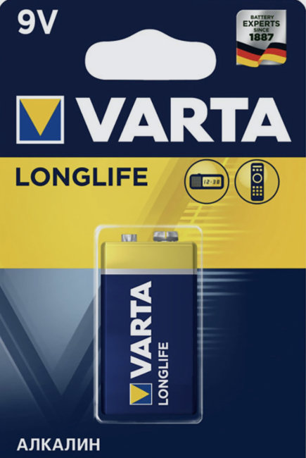 Э\п Varta 6LR61 LongLife  BL1 КРОНА