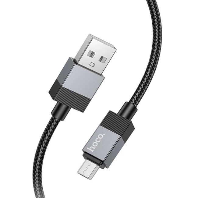Кабель HOCO microUSB 1m чёрный (X110)