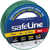 Изолента Safeline 15х10 зелёный