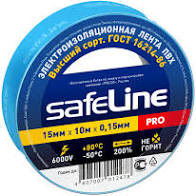 Изолента Safeline 15х10 синий