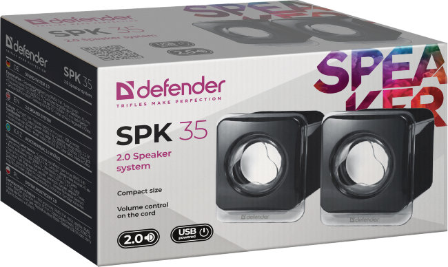 А\с Defender SPK-35 USB.2.0 5w чёрная