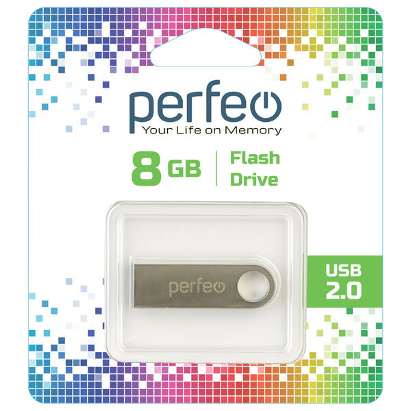 Флешка USB Perfeo 8GB M07 металл