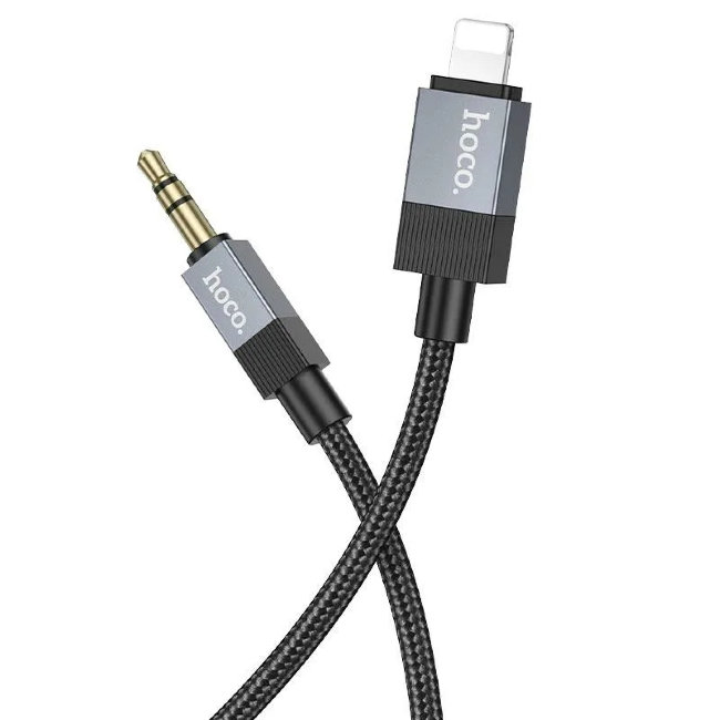 Кабель HOCO AUX - Lightning UPA32A 1м черный