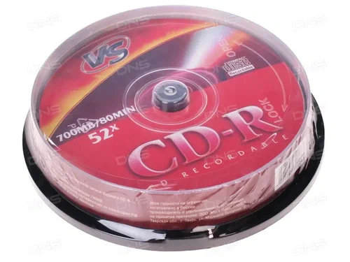 Диск ST CD-R 80min 52х  CB-10