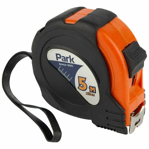 Рулетка Park 5 метров x 19мм (прорезиненый корпус) арт. 105973