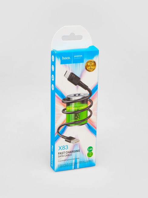 Кабель HOCO MicroUSB 1м чёрный (X83)