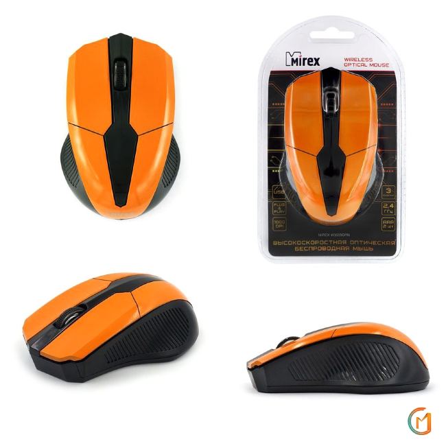 Мышь беспроводная MIREX  W3009ORN