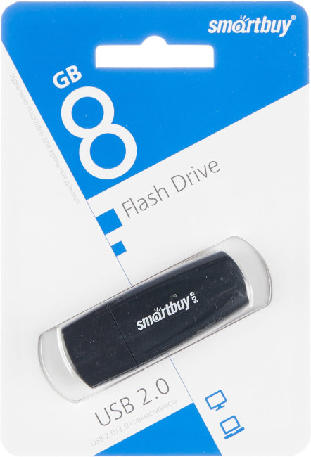 Флешка USB Smartbuy 8GB Scout чёрный