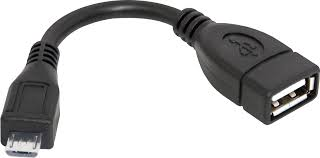 Кабель-адаптер DEFENDER USB-OTG microUSB(M)-USB(F),чёрный 8см