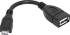 Кабель-адаптер DEFENDER USB-OTG microUSB(M)-USB(F),чёрный 8см