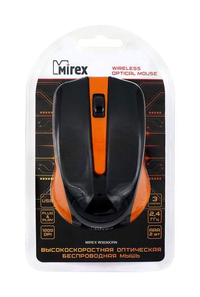 Мышь беспроводная MIREX  W3030ORN оранж