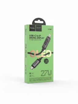 Кабель HOCO  Type-C-Lightning 27W 1.2m чёрный (U148)