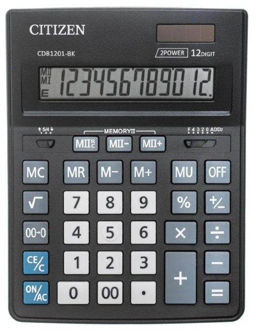 Калькулятор CITIZEN SDB-1201BK 12-разрядный