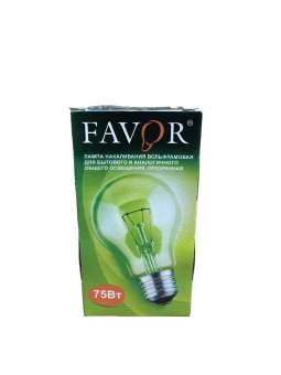 Лампа FAVOR 75 ват Е27 А50 прозрач
