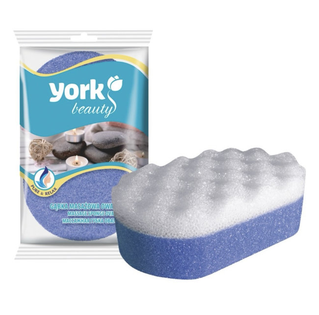 Губка для тела YORK 14.5*9.5*5см арт.011010