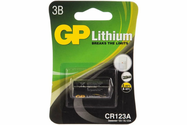 Э\п GP CR123A 3V BL1