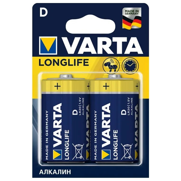 Э\п Varta Longlife LR20 BL2