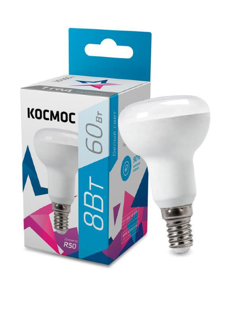 Лампа LED Космос R50 8W E14 4500к
