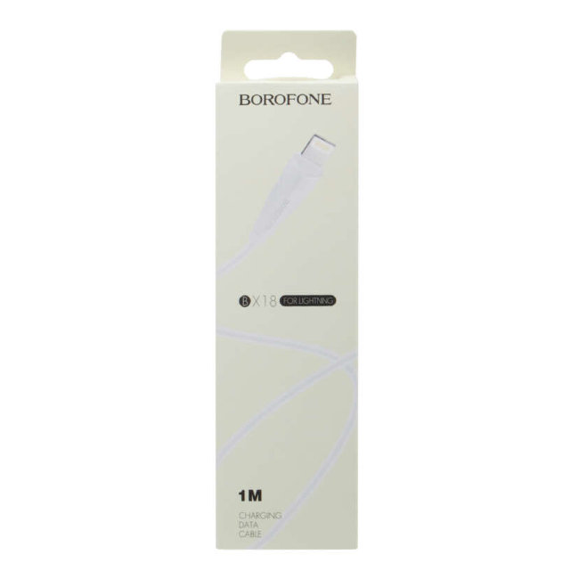 Кабель Borofone BX18 Lightning 2A 1мет белый