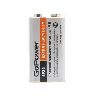 Э\п GoPower 6F22 9V крона